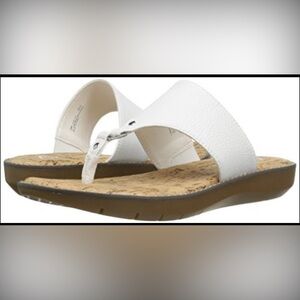 A2 By Aerosoles White Cool Cat Wedge Cork Sandal Size 10M